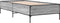vidaXL - Bedframe - bewerkt - hout - en - metaal - grijs - sonoma - eiken - 75x190 - cm