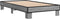 vidaXL - Bedframe - bewerkt - hout - en - metaal - grijs - sonoma - eiken - 100x200 - cm