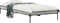 vidaXL - Bedframe - bewerkt - hout - en - metaal - grijs - sonoma - eiken - 75x190 - cm