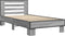 vidaXL - Bedframe - bewerkt - hout - en - metaal - grijs - sonoma - eiken - 90x200 - cm
