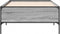 vidaXL - Bedframe - bewerkt - hout - en - metaal - grijs - sonoma - eiken - 90x190 - cm