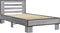 vidaXL - Bedframe - bewerkt - hout - en - metaal - grijs - sonoma - eiken - 90x190 - cm