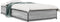 vidaXL - Bedframe - bewerkt - hout - en - metaal - grijs - sonoma - eiken - 100x200 - cm