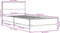 vidaXL - Bedframe - bewerkt - hout - en - metaal - grijs - sonoma - eiken - 90x200 - cm