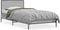 vidaXL - Bedframe - bewerkt - hout - en - metaal - grijs - sonoma - eiken - 90x190 - cm