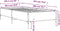 vidaXL - Bedframe - bewerkt - hout - en - metaal - grijs - sonoma - eiken - 100x200 - cm