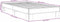 vidaXL - Bedframe - bewerkt - hout - en - metaal - grijs - sonoma - eiken - 75x190 - cm