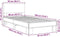 vidaXL - Bedframe - bewerkt - hout - en - metaal - grijs - sonoma - eiken - 90x190 - cm