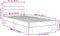 vidaXL - Bedframe - bewerkt - hout - en - metaal - grijs - sonoma - eiken - 90x200 - cm