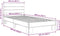 vidaXL - Bedframe - bewerkt - hout - en - metaal - grijs - sonoma - eiken - 100x200 - cm
