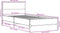 vidaXL - Bedframe - bewerkt - hout - en - metaal - grijs - sonoma - eiken - 100x200 - cm