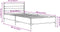 vidaXL - Bedframe - bewerkt - hout - en - metaal - grijs - sonoma - eiken - 90x190 - cm
