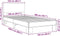 vidaXL - Bedframe - bewerkt - hout - en - metaal - grijs - sonoma - eiken - 100x200 - cm