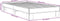 vidaXL - Bedframe - bewerkt - hout - en - metaal - grijs - sonoma - eiken - 90x200 - cm