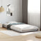 vidaXL - Bedframe - bewerkt - hout - en - metaal - grijs - sonoma - eiken - 75x190 - cm