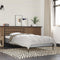 vidaXL - Bedframe - bewerkt - hout - en - metaal - grijs - sonoma - eiken - 90x200 - cm