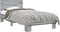 vidaXL - Bedframe - bewerkt - hout - en - metaal - grijs - sonoma - eiken - 90x200 - cm