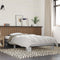 vidaXL - Bedframe - bewerkt - hout - en - metaal - grijs - sonoma - eiken - 75x190 - cm