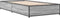 vidaXL - Bedframe - bewerkt - hout - en - metaal - grijs - sonoma - eiken - 75x190 - cm