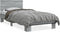 vidaXL - Bedframe - bewerkt - hout - en - metaal - grijs - sonoma - eiken - 100x200 - cm