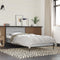 vidaXL - Bedframe - bewerkt - hout - en - metaal - grijs - sonoma - eiken - 75x190 - cm