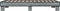 vidaXL - Bedframe - bewerkt - hout - en - metaal - grijs - sonoma - eiken - 100x200 - cm