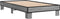 vidaXL - Bedframe - bewerkt - hout - en - metaal - grijs - sonoma - eiken - 75x190 - cm