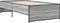 vidaXL - Bedframe - bewerkt - hout - en - metaal - grijs - sonoma - eiken - 100x200 - cm