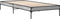 vidaXL - Bedframe - bewerkt - hout - en - metaal - grijs - sonoma - eiken - 100x200 - cm