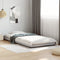 vidaXL - Bedframe - bewerkt - hout - en - metaal - grijs - sonoma - eiken - 90x190 - cm