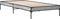 vidaXL - Bedframe - bewerkt - hout - en - metaal - grijs - sonoma - eiken - 90x200 - cm