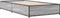 vidaXL - Bedframe - bewerkt - hout - en - metaal - grijs - sonoma - eiken - 90x200 - cm
