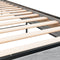 vidaXL - Bedframe - bewerkt - hout - en - metaal - grijs - sonoma - eiken - 100x200 - cm