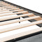 vidaXL - Bedframe - bewerkt - hout - en - metaal - grijs - sonoma - eiken - 100x200 - cm