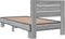 vidaXL - Bedframe - bewerkt - hout - en - metaal - grijs - sonoma - eiken - 75x190 - cm