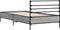 vidaXL - Bedframe - bewerkt - hout - en - metaal - grijs - sonoma - eiken - 90x190 - cm