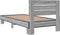 vidaXL - Bedframe - bewerkt - hout - en - metaal - grijs - sonoma - eiken - 100x200 - cm