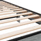 vidaXL - Bedframe - bewerkt - hout - en - metaal - grijs - sonoma - eiken - 100x200 - cm