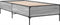 vidaXL - Bedframe - bewerkt - hout - en - metaal - grijs - sonoma - eiken - 100x200 - cm