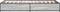vidaXL - Bedframe - bewerkt - hout - en - metaal - grijs - sonoma - eiken - 100x200 - cm