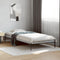 vidaXL - Bedframe - bewerkt - hout - en - metaal - grijs - sonoma - eiken - 75x190 - cm