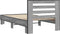 vidaXL - Bedframe - bewerkt - hout - en - metaal - grijs - sonoma - eiken - 90x190 - cm