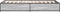 vidaXL - Bedframe - bewerkt - hout - en - metaal - grijs - sonoma - eiken - 75x190 - cm