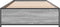 vidaXL - Bedframe - bewerkt - hout - en - metaal - grijs - sonoma - eiken - 90x200 - cm