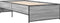 vidaXL - Bedframe - bewerkt - hout - en - metaal - grijs - sonoma - eiken - 100x200 - cm