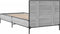 vidaXL - Bedframe - bewerkt - hout - en - metaal - grijs - sonoma - eiken - 100x200 - cm