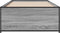 vidaXL - Bedframe - bewerkt - hout - en - metaal - grijs - sonoma - eiken - 90x190 - cm