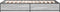 vidaXL - Bedframe - bewerkt - hout - en - metaal - grijs - sonoma - eiken - 75x190 - cm