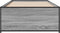 vidaXL - Bedframe - bewerkt - hout - en - metaal - grijs - sonoma - eiken - 100x200 - cm