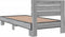 vidaXL - Bedframe - bewerkt - hout - en - metaal - grijs - sonoma - eiken - 90x200 - cm